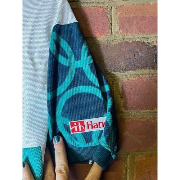 Vintage (Hanes) - Atlanta Olympic All Over Print Polo T-Shirt 1996 - Picture 2 of 5